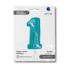 NUMERO 1 TIFFANY HOLOGRAPHIC cm.102