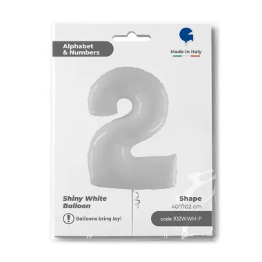 NUMERO 2 BIANCO cm.102