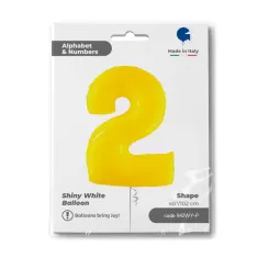 NUMERO 2 GIALLO cm.102