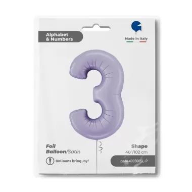 NUMERO 3 LILLA cm.102