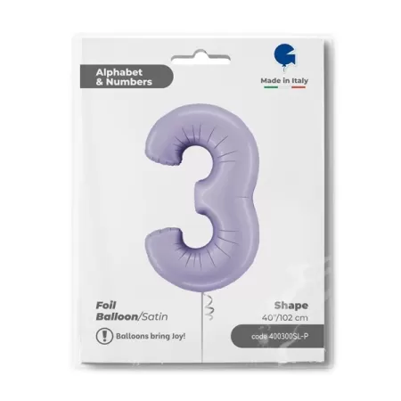 NUMERO 3 LILLA cm.102