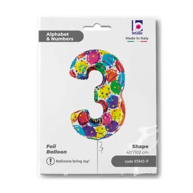 NUMERO 3 PARTY MEGALOON  cm.102