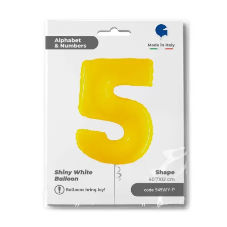 NUMERO 5 GIALLO cm.102