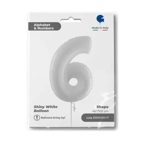 NUMERO 6 BIANCO cm.102