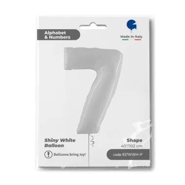 NUMERO 7 BIANCO cm.102