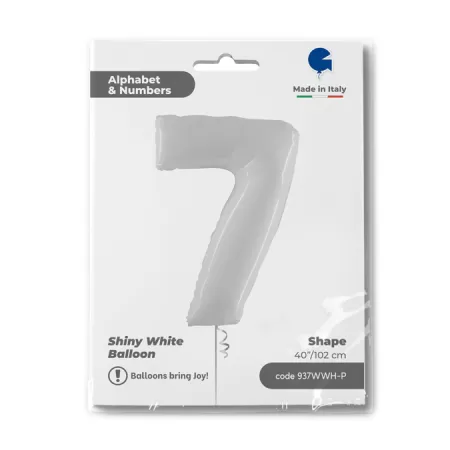 NUMERO 7 BIANCO cm.102