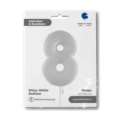 NUMERO 8 BIANCO cm.102