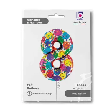 NUMERO 8 PARTY MEGALOON  cm.102