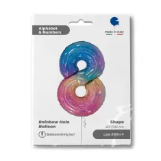 NUMERO 8 RAINBOW cm.102