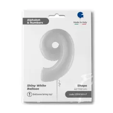 NUMERO 9 BIANCO cm.102