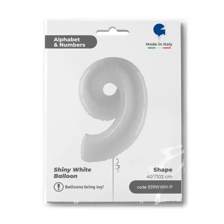 NUMERO 9 BIANCO cm.102