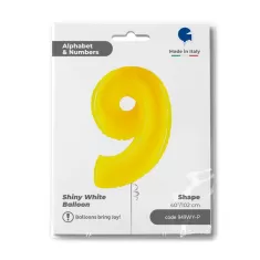 NUMERO 9 GIALLO cm.102