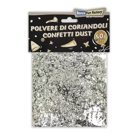 POLVERE DI CORIANDOLI ARGENTO 50g