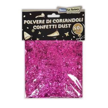 POLVERE DI CORIANDOLI FUCSIA  50g