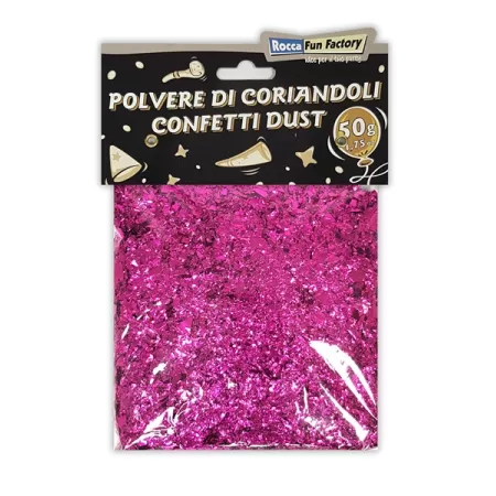 POLVERE DI CORIANDOLI FUCSIA  50g