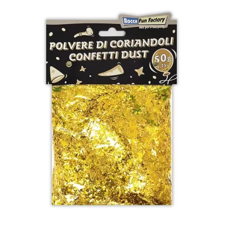 POLVERE DI CORIANDOLI ORO 50g