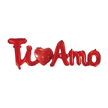 SS SCRITTA TI AMO ROSSO 41"