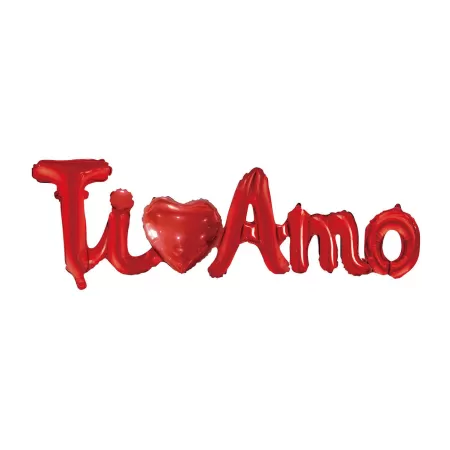 SS SCRITTA TI AMO ROSSO 41"