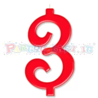 CANDELA cm.7 ROSSO 3