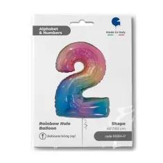 NUMERO 2 RAINBOW cm.102