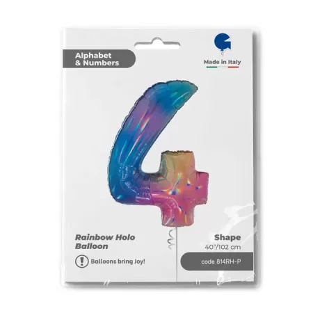 NUMERO 4 RAINBOW cm.102
