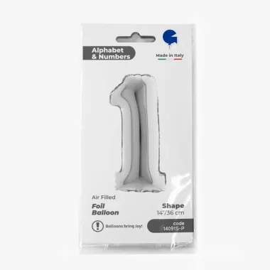 NUMERO 1 ARGENTO cm.35