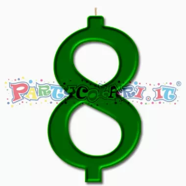 CANDELA cm.7 VERDE PRATO 8