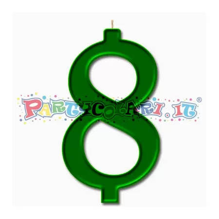 CANDELA cm.7 VERDE PRATO 8