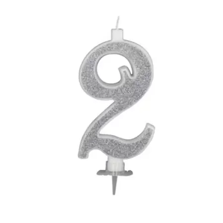 CANDELA CM 12 GLITTER ARGENTO N2