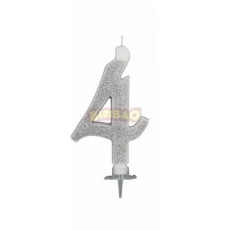 CANDELA CM 12 GLITTER ARGENTO N4