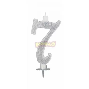 CANDELA CM 12 GLITTER ARGENTO N7