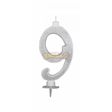 CANDELA CM 12 GLITTER ARGENTO N9