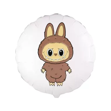 18" LABUBU Angry Bunny Marrone