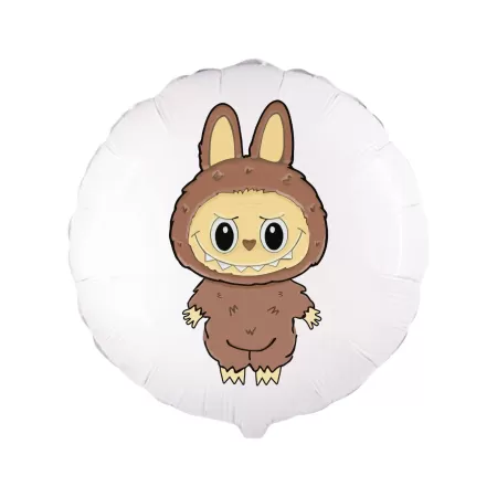 18" LABUBU Angry Bunny Marrone