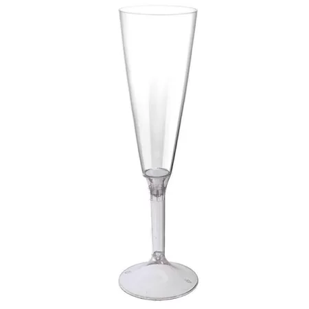 FLUTE CON GAMBO CC140 TRASPARENTE pz.6