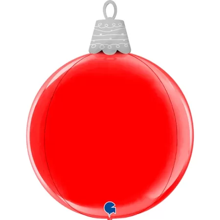 21" PALLA DI NATALE ROSSA 4D