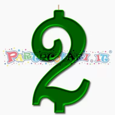 CANDELA cm.7 VERDE PRATO 2