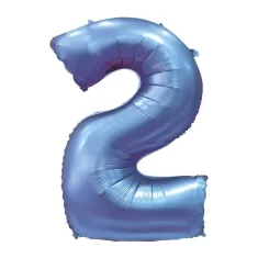 NUMERO 2 SATIN BLU cm.101