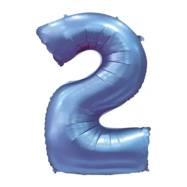 NUMERO 2 SATIN BLU cm.101