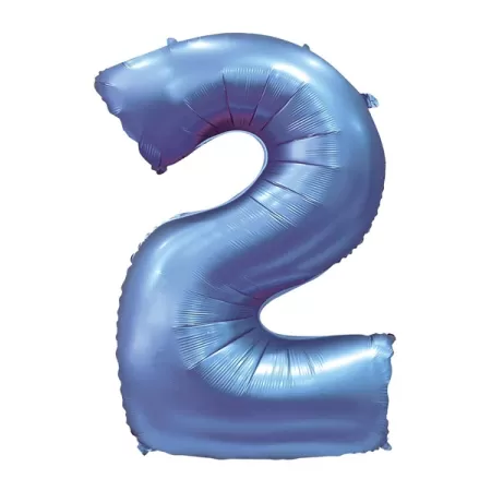 NUMERO 2 SATIN BLU cm.101