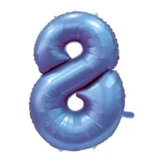 NUMERO 8 SATIN BLU cm.101