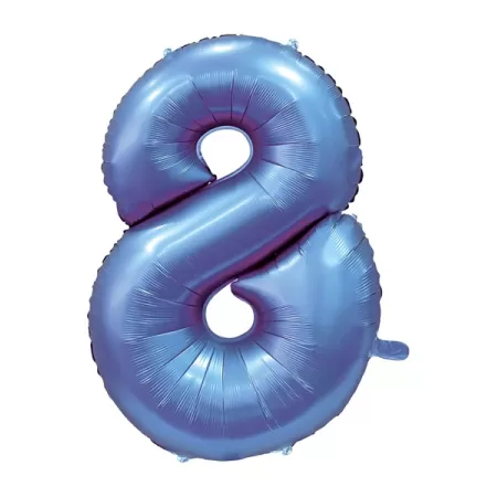 NUMERO 8 SATIN BLU cm.101