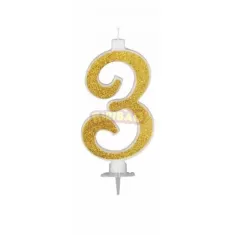 CANDELA CM 12 GLITTER ORO N3