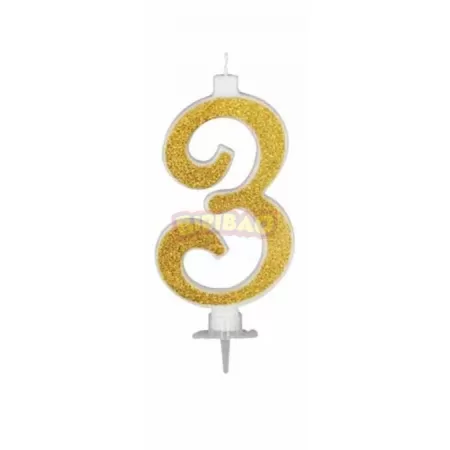 CANDELA CM 12 GLITTER ORO N3