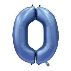 NUMERO 0 SATIN BLU cm.101