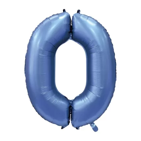 NUMERO 0 SATIN BLU cm.101