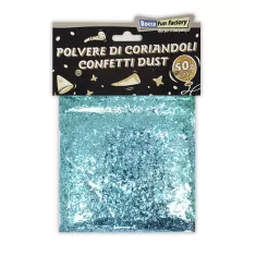 POLVERE DI CORIANDOLI CELESTE  50g
