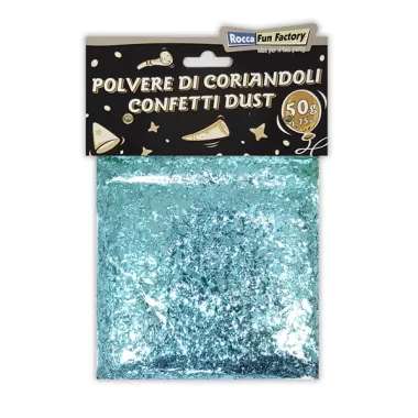 POLVERE DI CORIANDOLI CELESTE  50g