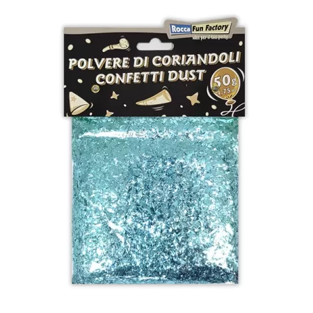 POLVERE DI CORIANDOLI CELESTE  50g