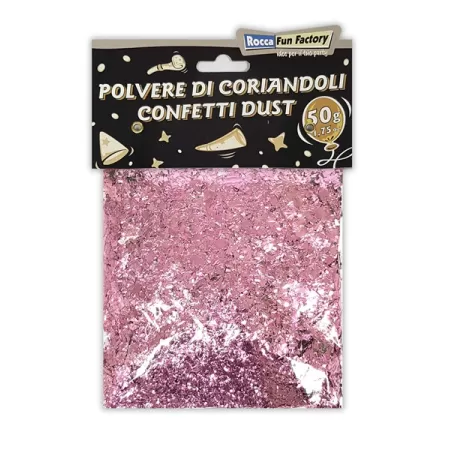 POLVERE DI CORIANDOLI ROSA 50g